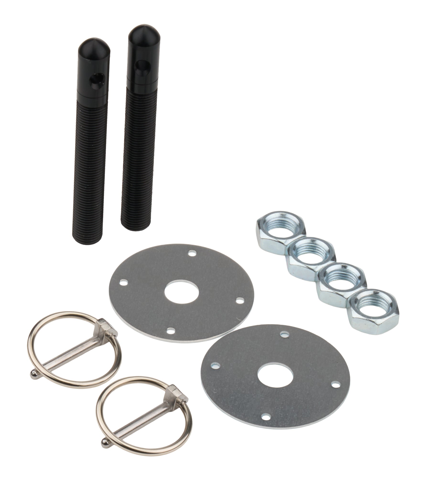 Allstar Performance ALL18497 Alum Hood Pin Kit 1/2in with 3/16in Clips Black Allstar Performance ALL18497