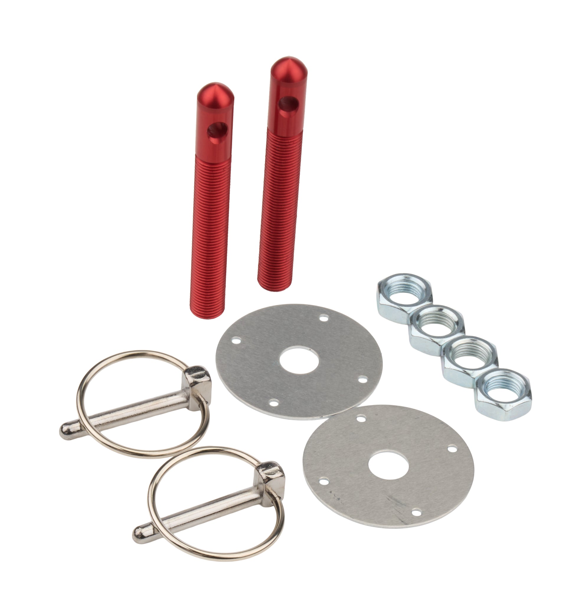 Allstar Performance ALL18501 Alum Hood Pin Kit 1/2in with 1/4in Clips Red Allstar Performance ALL18501