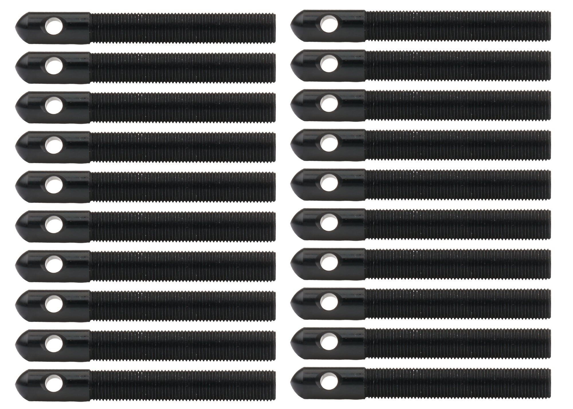 Allstar Performance ALL18511-20 Alum Hood Pins 1/2in 1/4in Holes Black 20pk Allstar Performance ALL18511-20