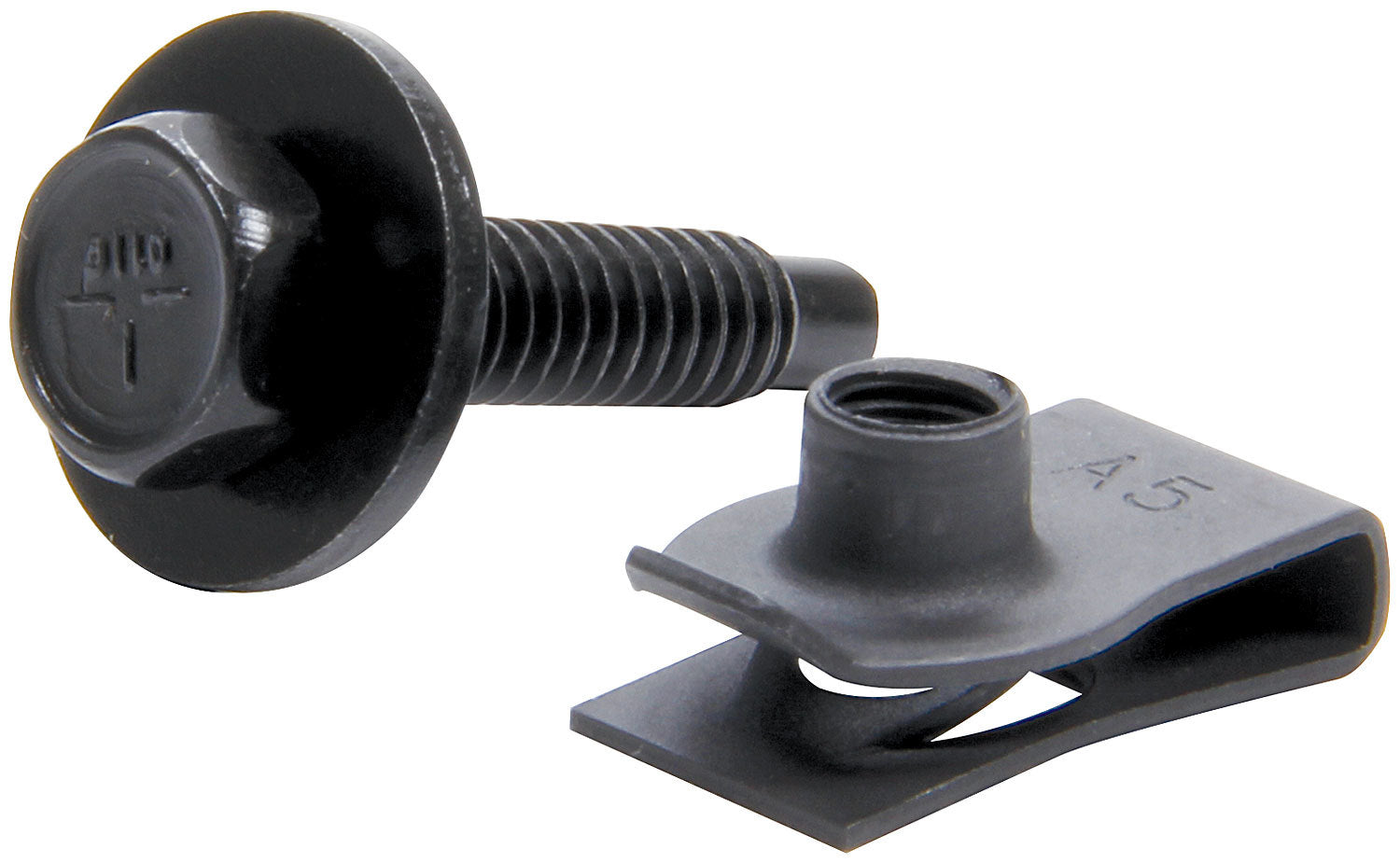 Allstar Performance ALL18558 Body Bolt Kit w/ Clips 10pk Black Allstar Performance ALL18558