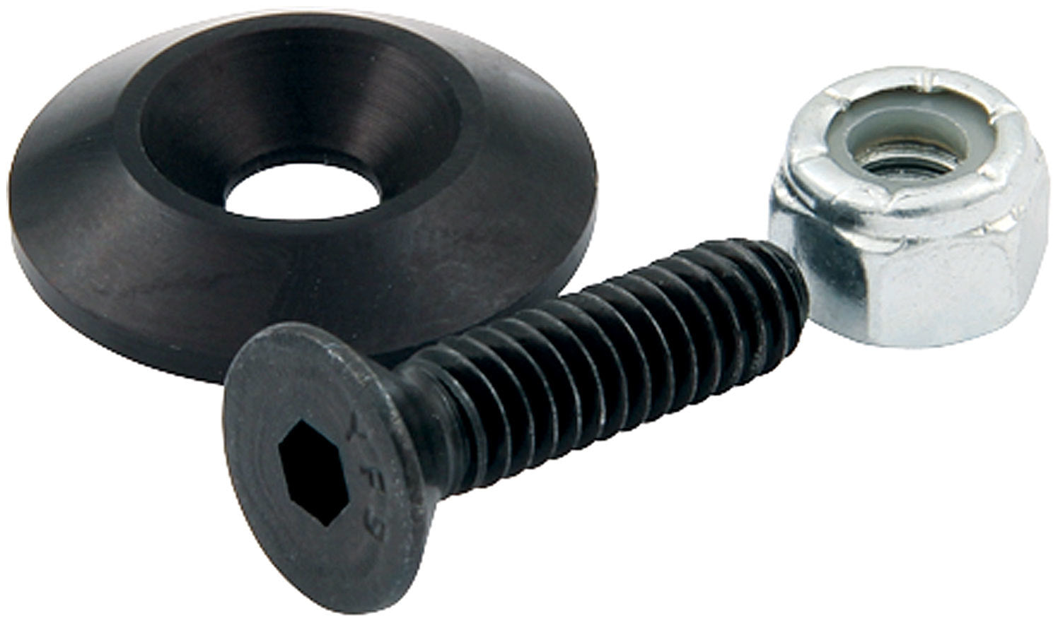 Allstar Performance ALL18631-50 Countersunk Bolts #10 w/1in Washer Black 50pk Allstar Performance ALL18631-50