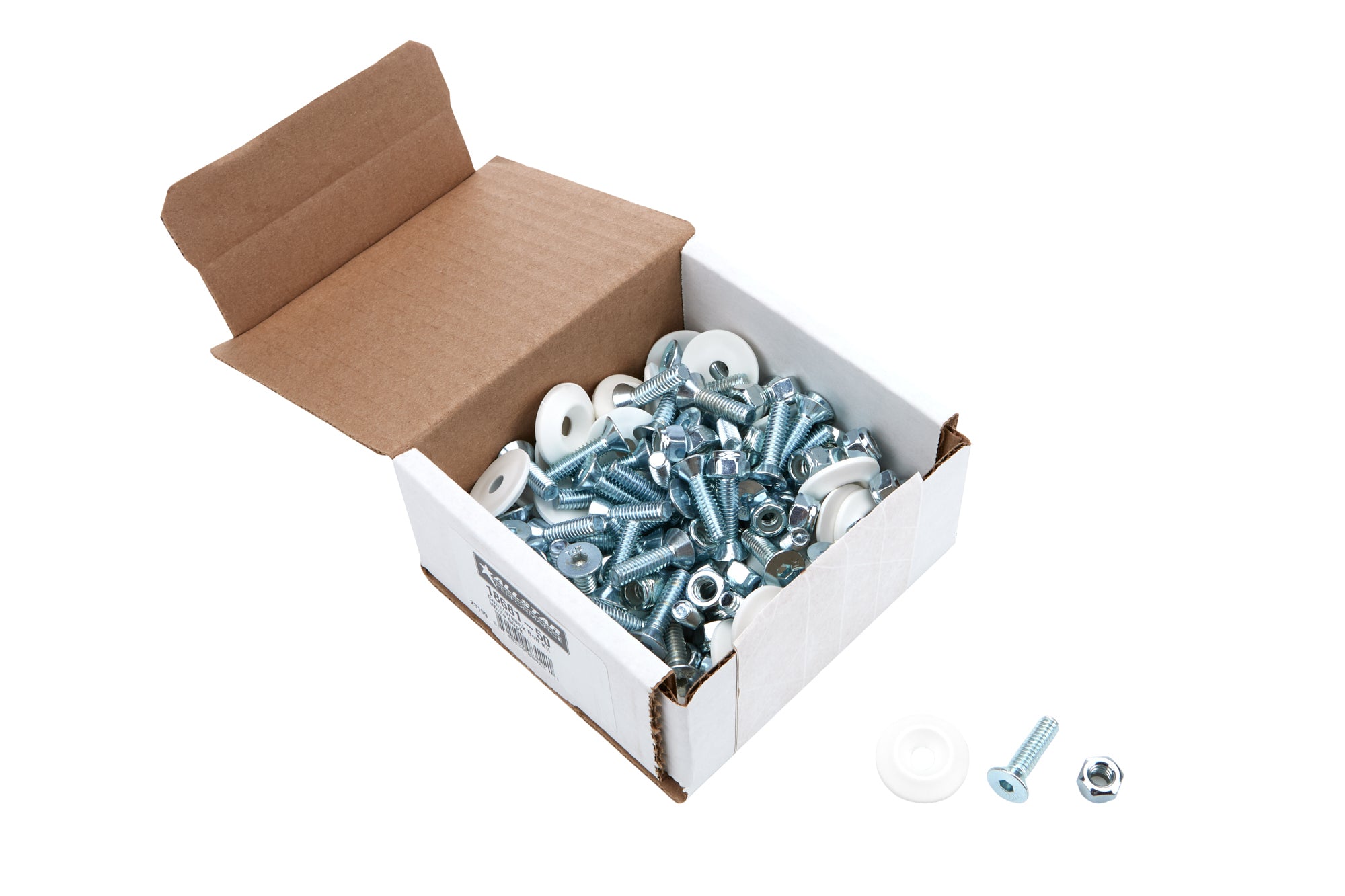Allstar Performance ALL18681-50 Countersunk Bolt Kit White 50pk Allstar Performance ALL18681-50