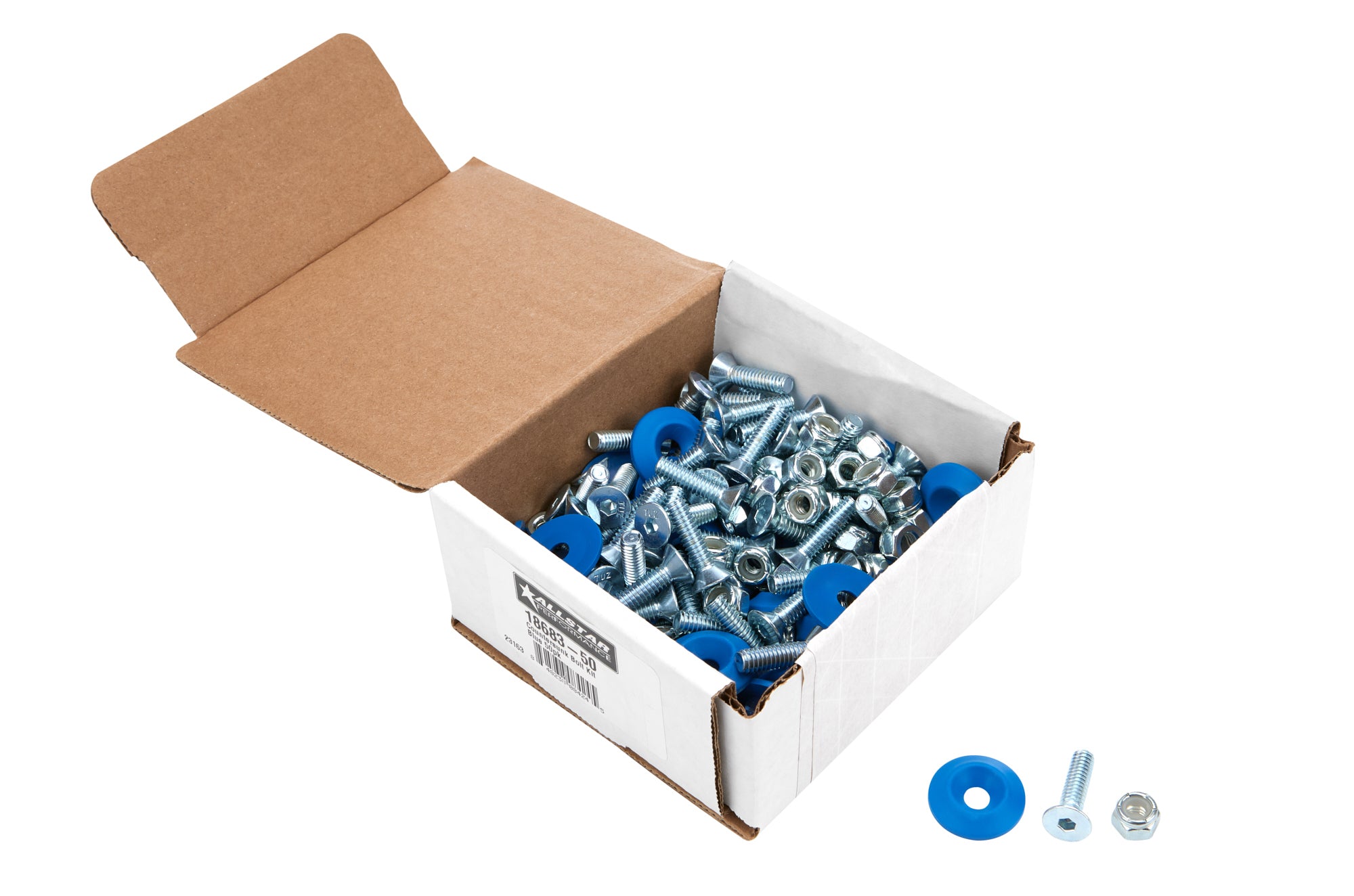 Allstar Performance ALL18683-50 Countersunk Bolt Kit Blue 50pk Allstar Performance ALL18683-50