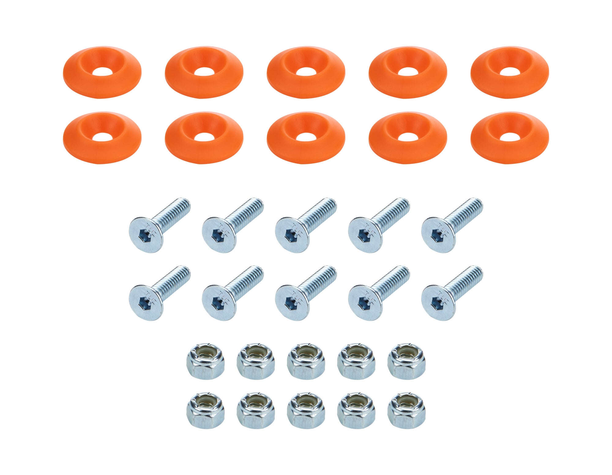 Allstar Performance ALL18684 Countersunk Bolt Kit Orange 10pk Allstar Performance ALL18684