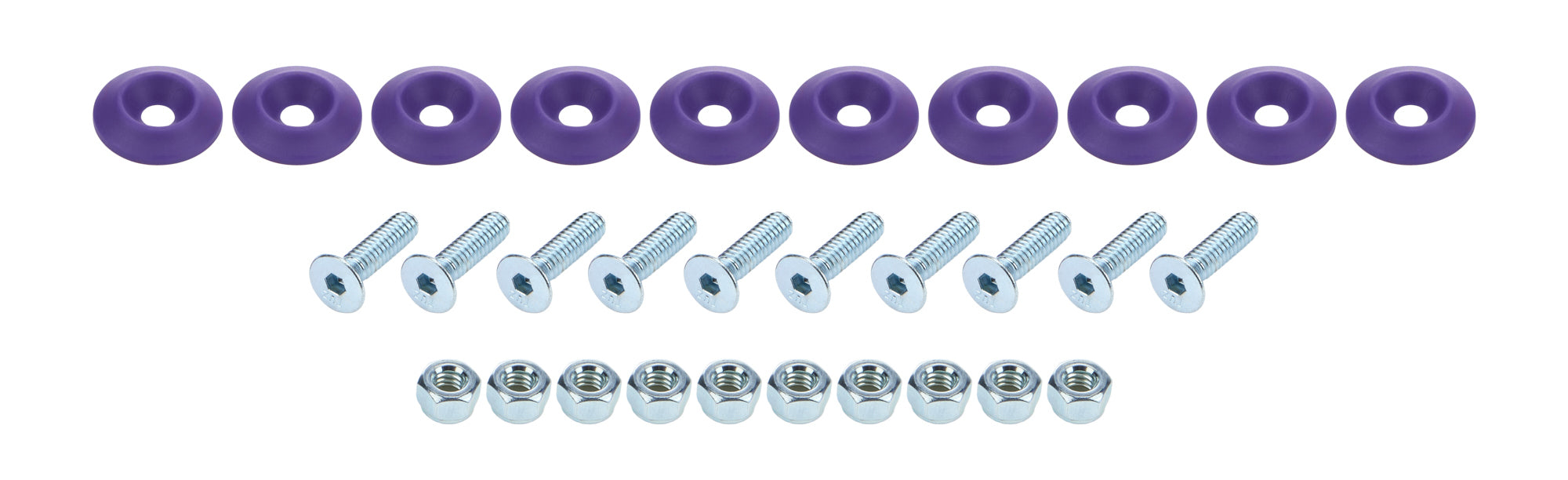 Allstar Performance ALL18687 Countersunk Bolt Kit Purple 10pk Allstar Performance ALL18687
