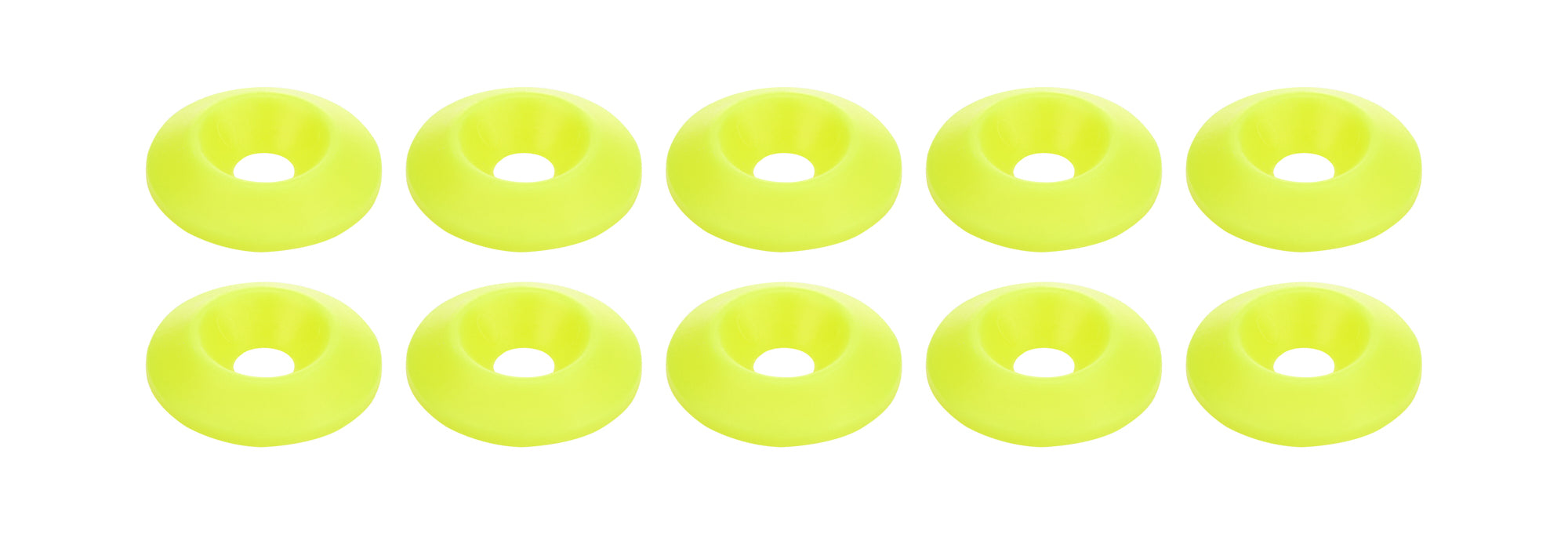 Allstar Performance ALL18698 Countersunk Washer Fluorescent Yellow 10pk Allstar Performance ALL18698
