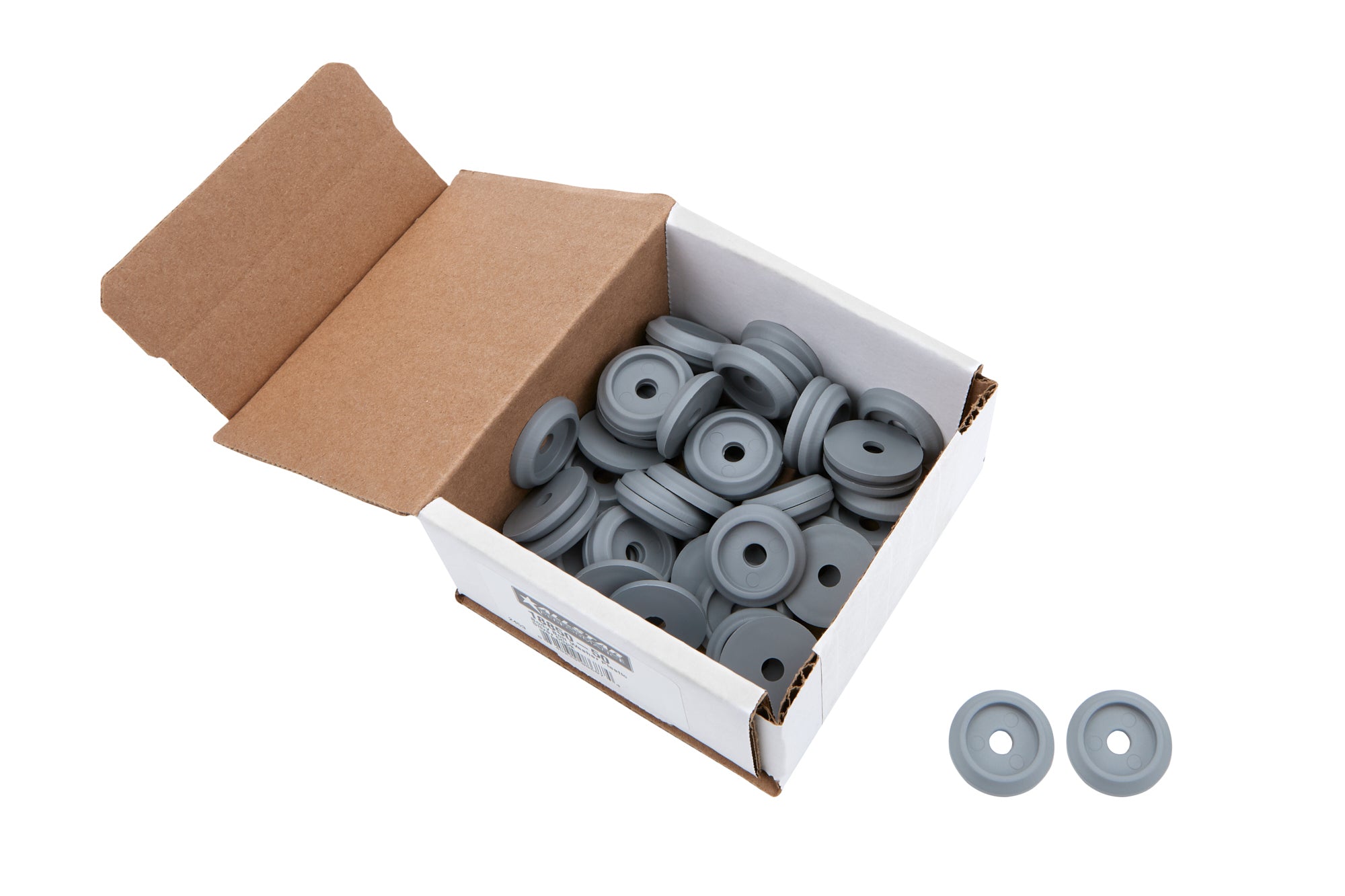 Allstar Performance ALL18850-50 Body Bolt Washer Plastic Silver 50pk Allstar Performance ALL18850-50