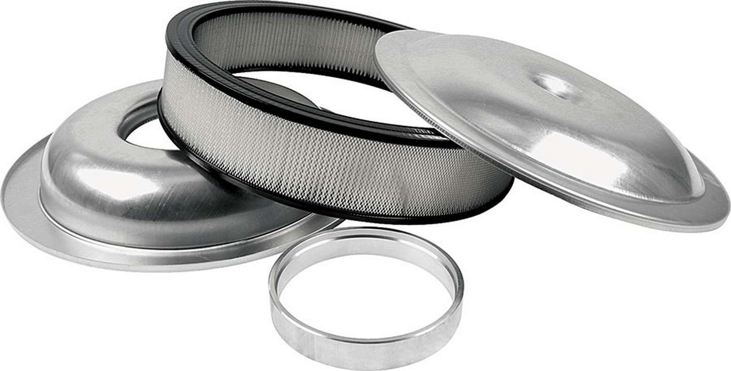 Allstar Performance ALL25914 LW 14in A/C Kit Plain 4in Paper Element Allstar Performance ALL25914