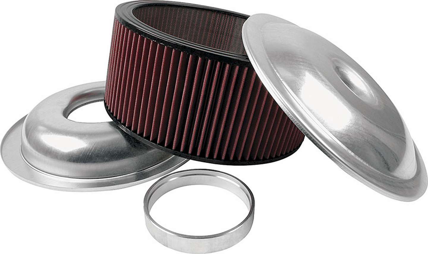 Allstar Performance ALL25926 LW 14in A/C Kit Plain 6in Washable Element Allstar Performance ALL25926