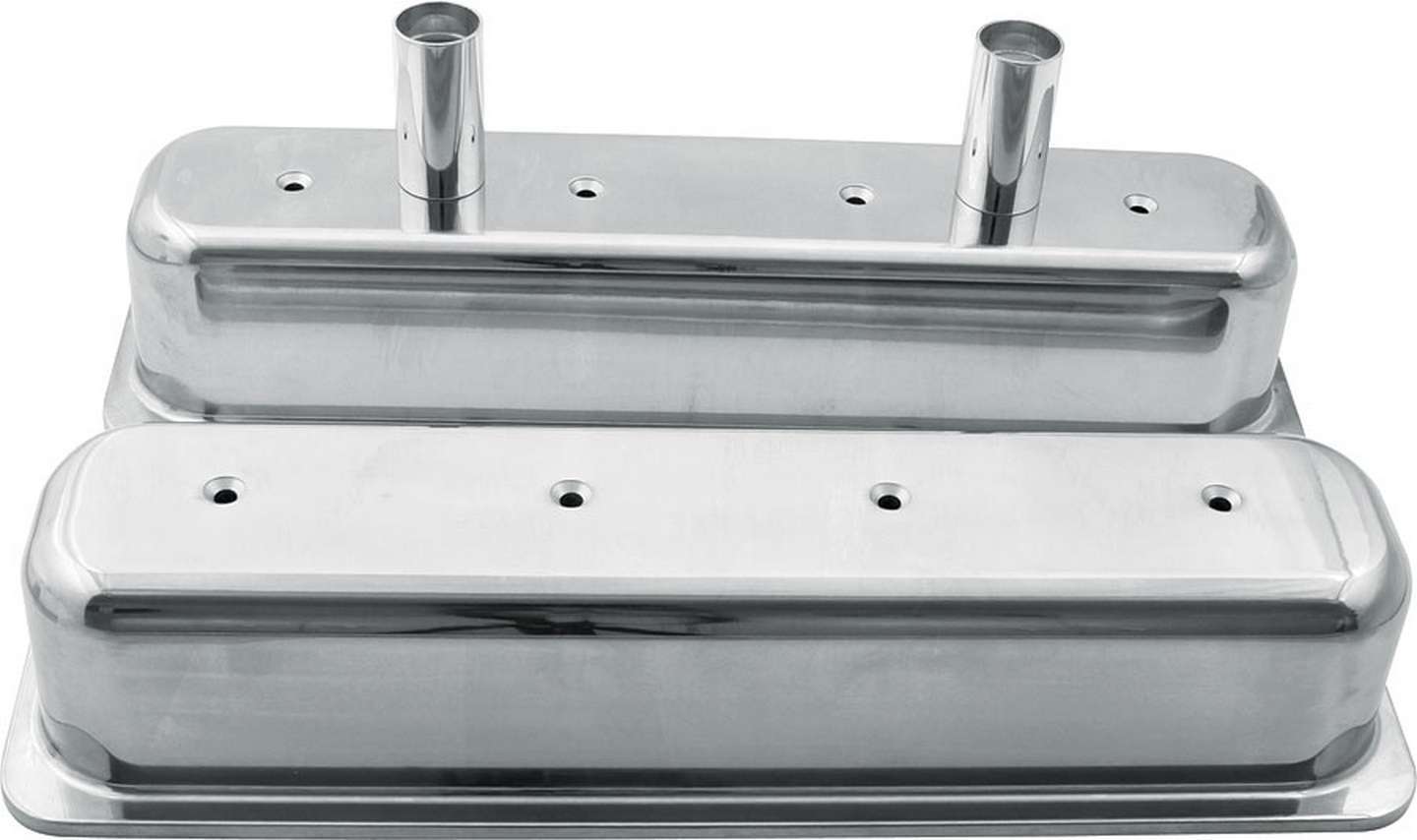 Allstar Performance ALL26137 Valve Covers SBC Alum Centerbolt w/Tubes Allstar Performance ALL26137