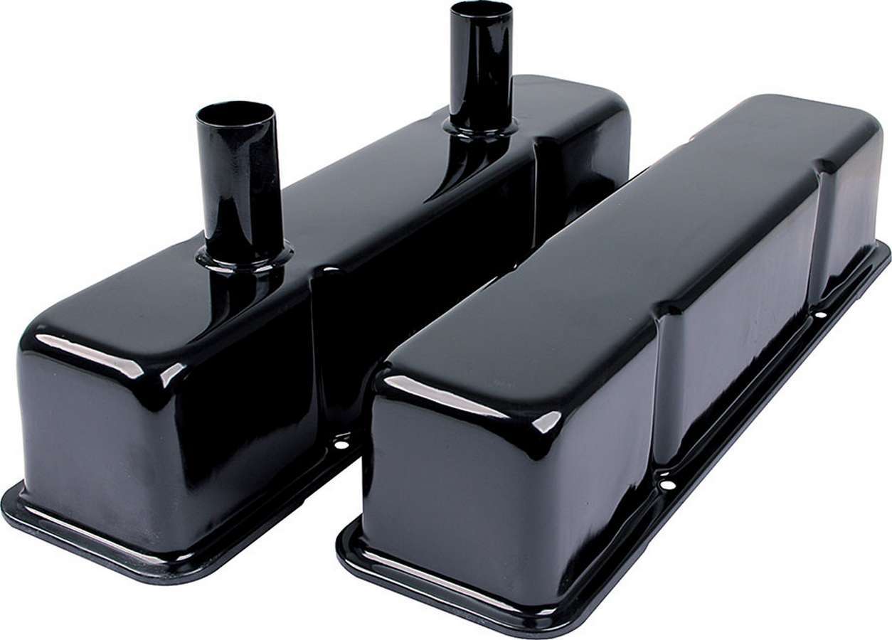 Allstar Performance ALL26147 Valve Covers SBC Steel Black w/Tubes Allstar Performance ALL26147