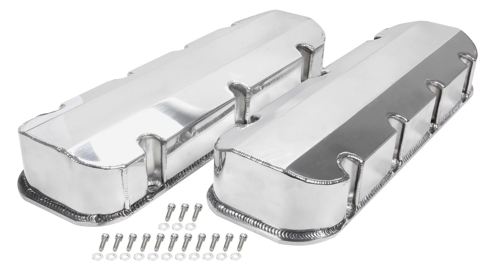 Allstar Performance ALL26176 Valve Covers BBC Fab Aluminum w/o Holes Allstar Performance ALL26176