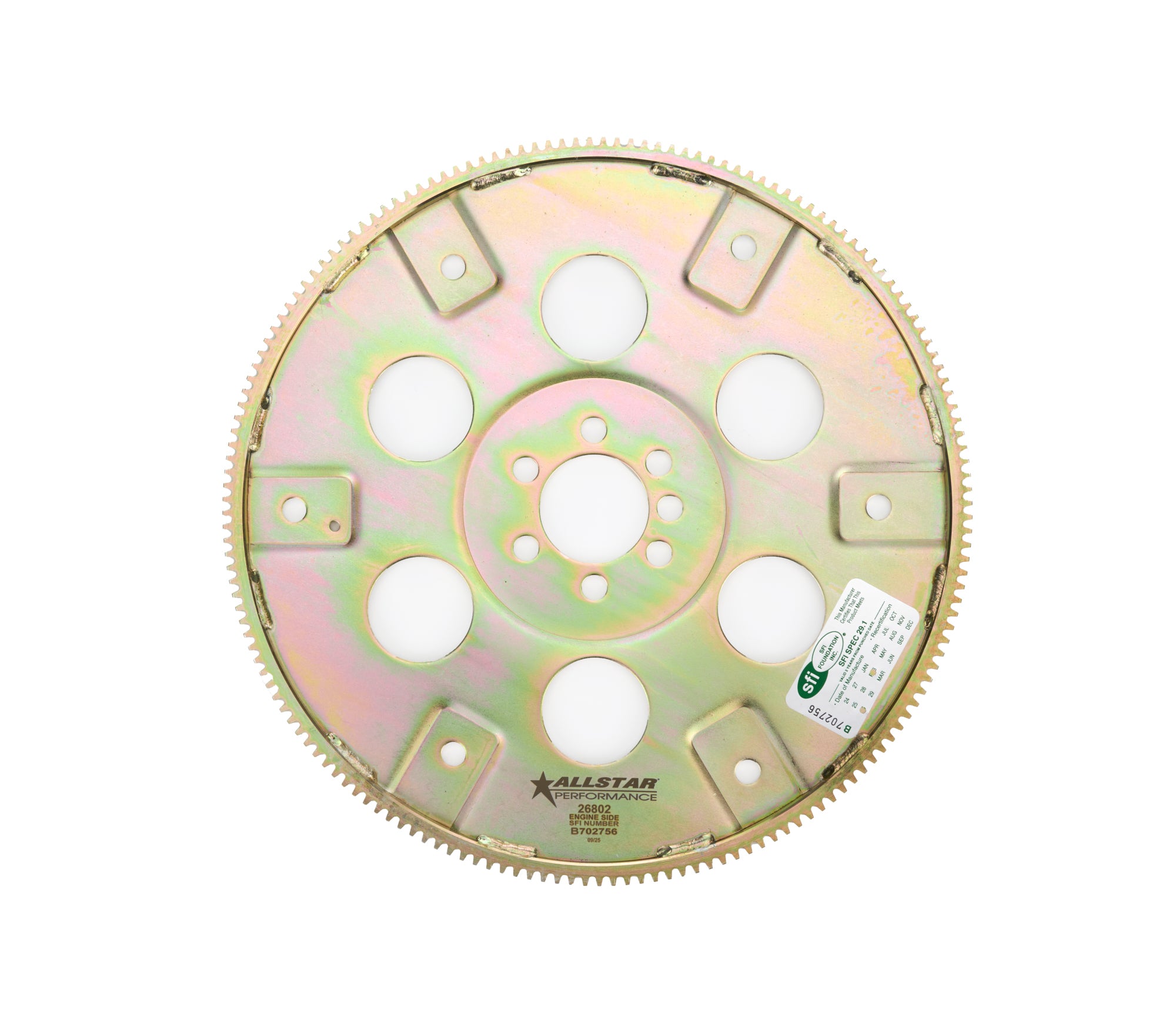 Allstar Performance ALL26802 Flexplate 168T SFI Internal Balance 86-up Allstar Performance ALL26802