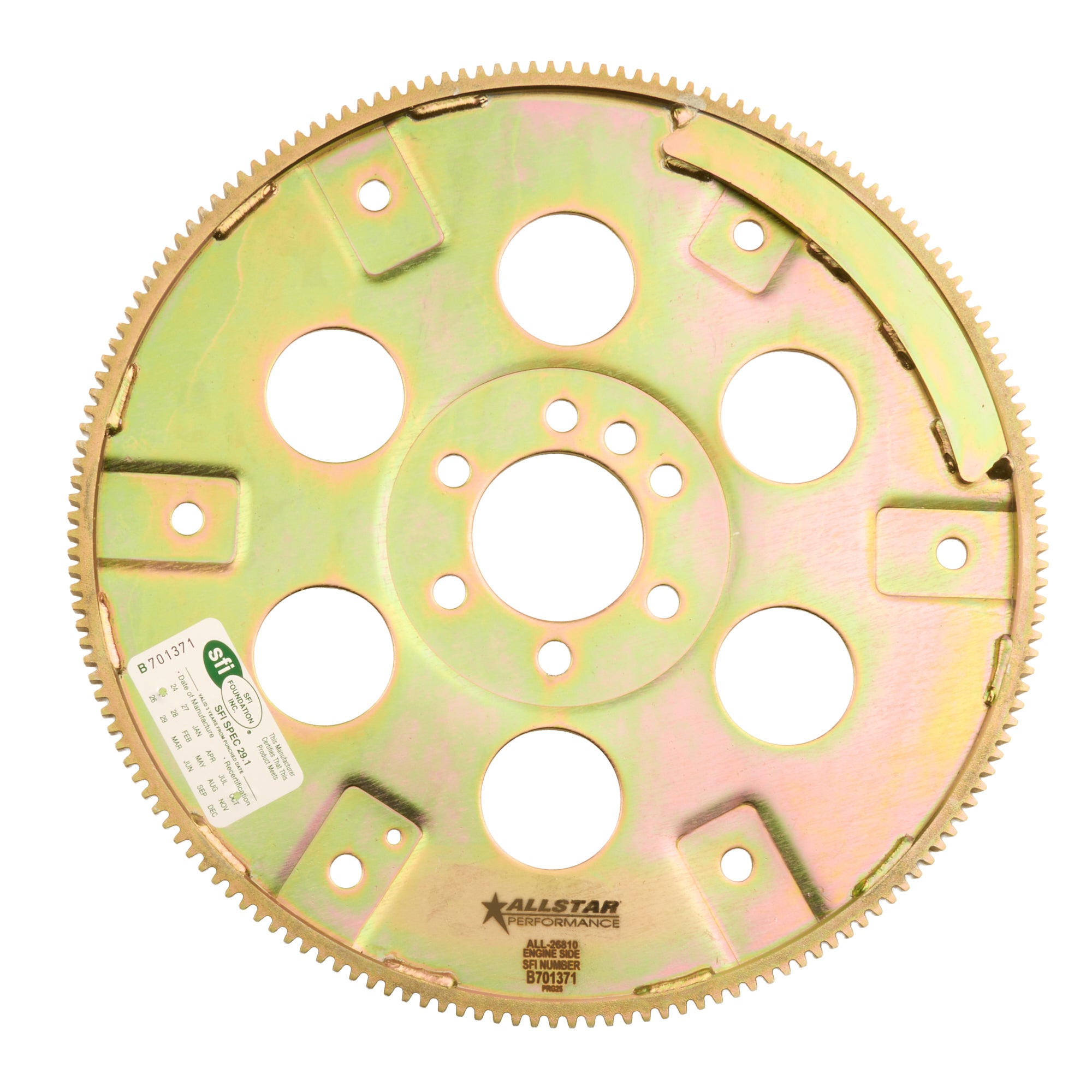 Allstar Performance ALL26810 Flexplate 168T 400 SFI External Balance Allstar Performance ALL26810