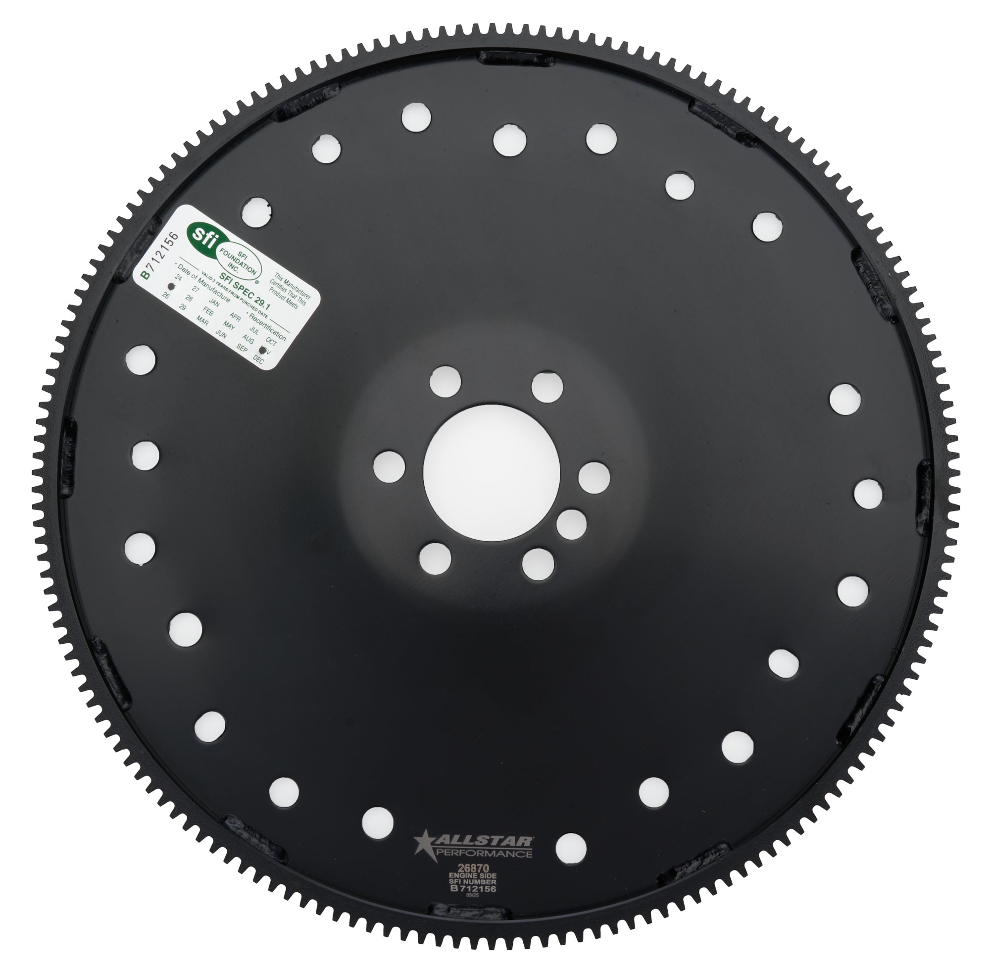 Allstar Performance ALL26870 Flexplate 168T SFI GM LS Dished Solid Allstar Performance ALL26870