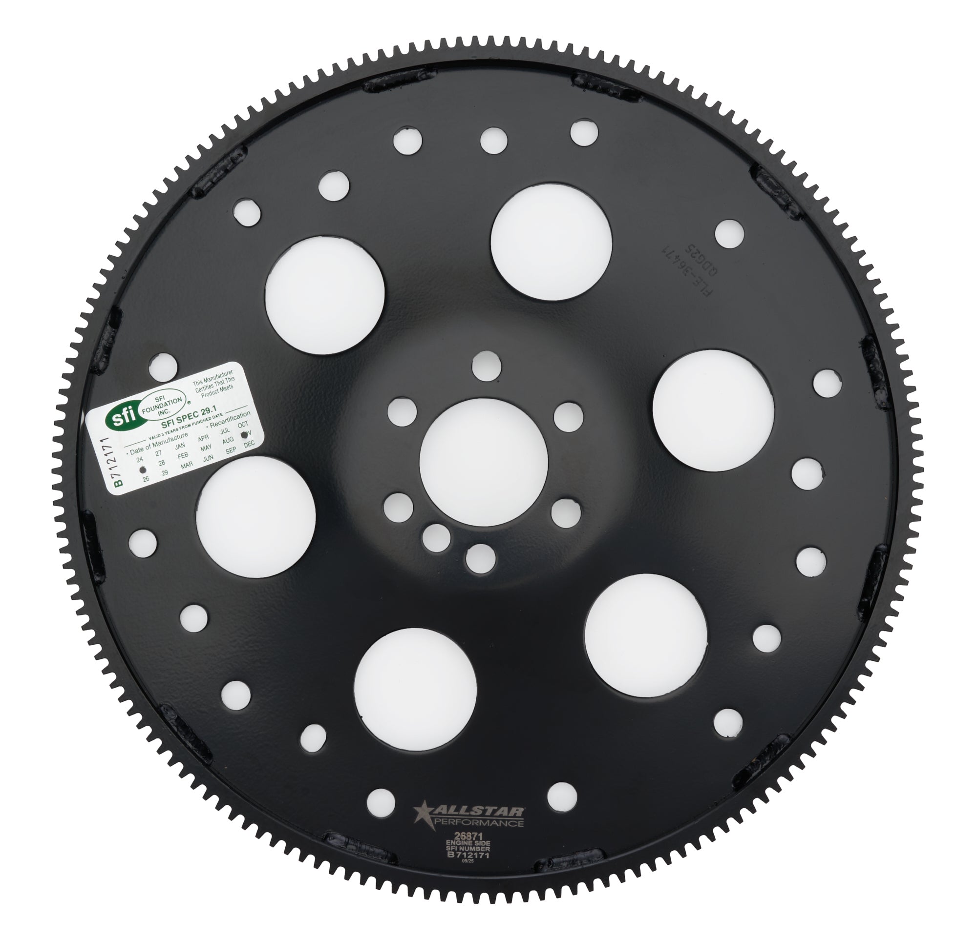 Allstar Performance ALL26871 Flexplate 168T SFI GM LS Dished w/Holes Allstar Performance ALL26871