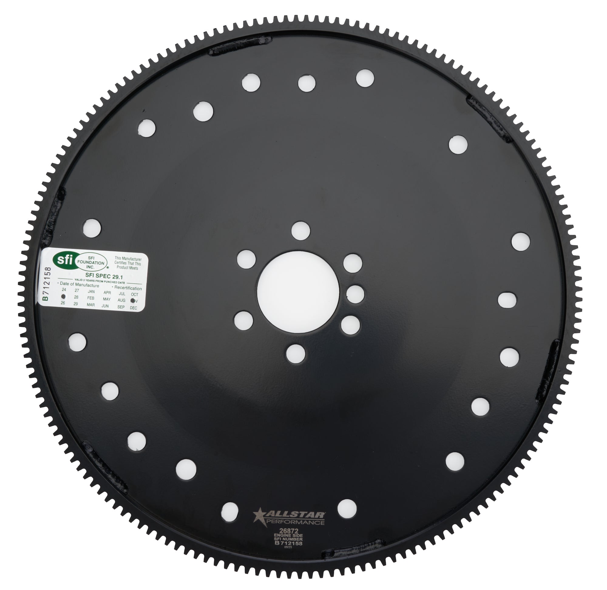 Allstar Performance ALL26872 Flexplate 168T SFI GM LS Solid Long Crank Allstar Performance ALL26872