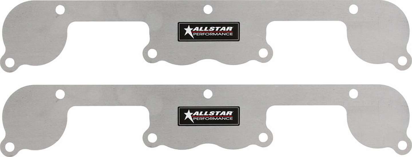 Allstar Performance ALL34214 Exhaust Block Off Plates SBC Spread Port Aluminum Allstar Performance ALL34214