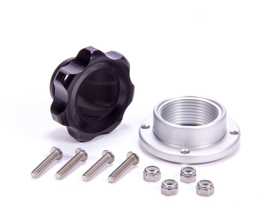 Allstar Performance ALL36181 Filler Cap Black with Bolt-In Alum Bung Small Allstar Performance ALL36181