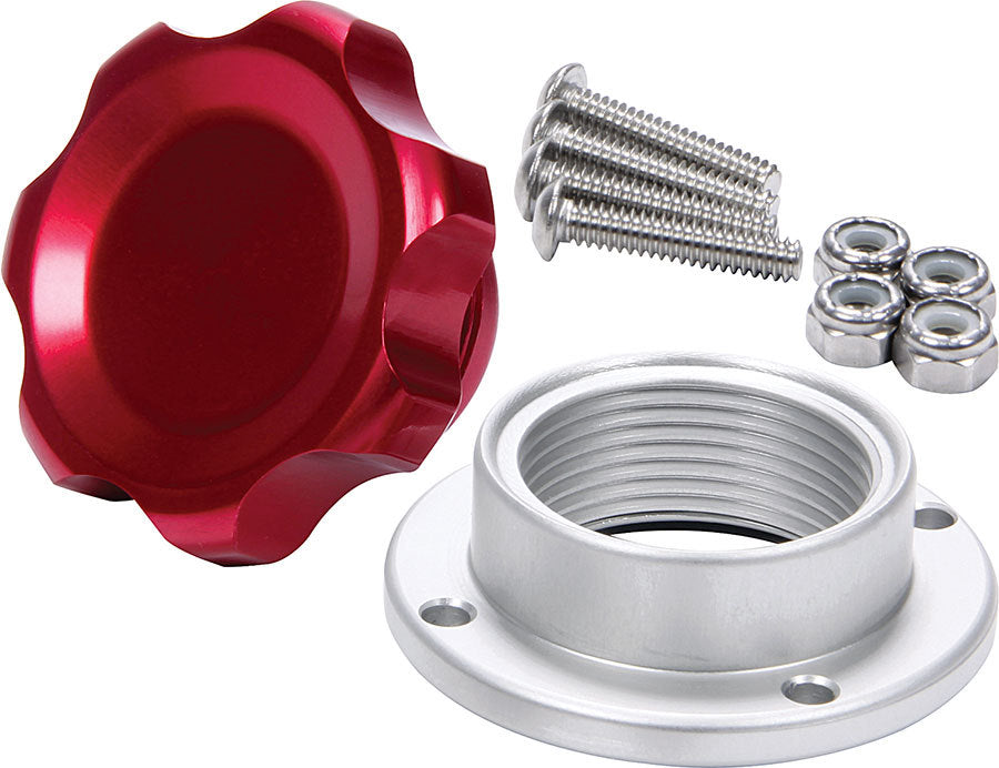Allstar Performance ALL36182 Filler Cap Red with Bolt-In Alum Bung Small Allstar Performance ALL36182