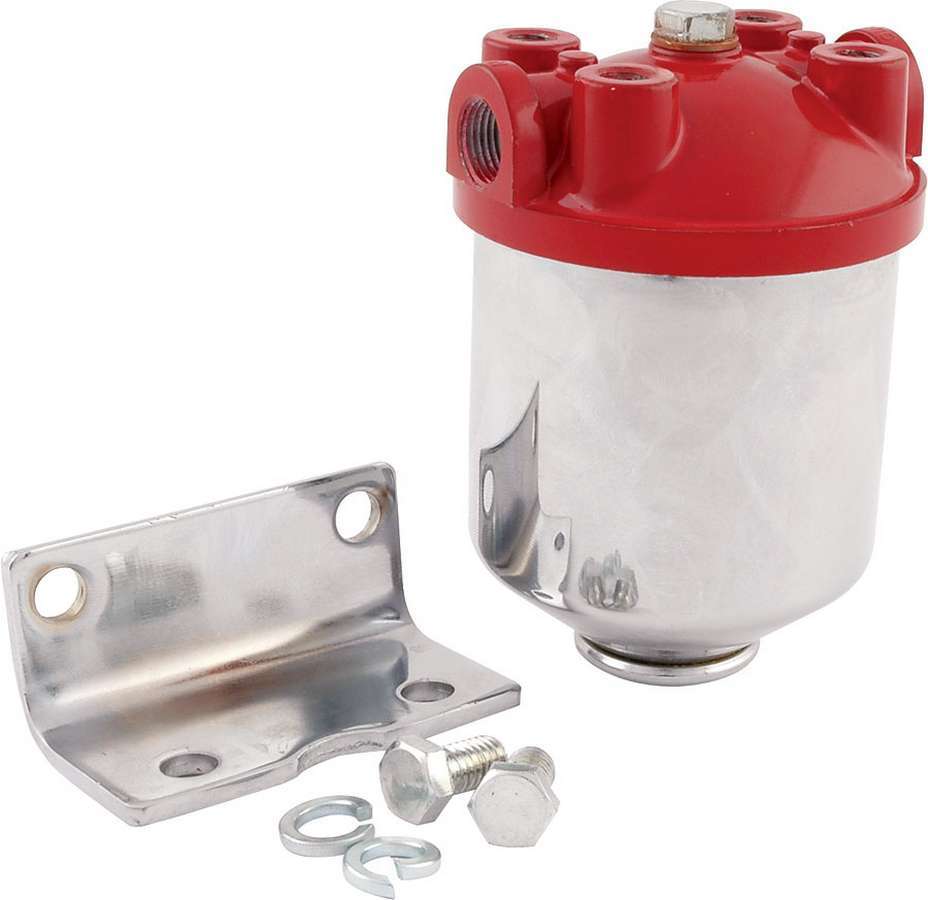Allstar Performance ALL40250 Fuel Filter Chrome Canister Allstar Performance ALL40250
