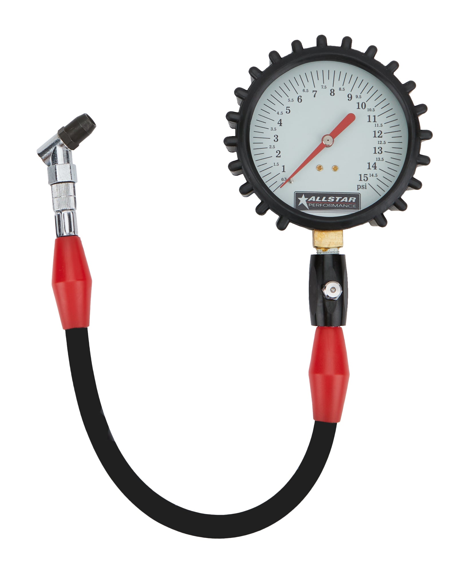 Allstar Performance ALL44046 Tire Pressure Gauge 0-15 PSI 4in Glow Allstar Performance ALL44046