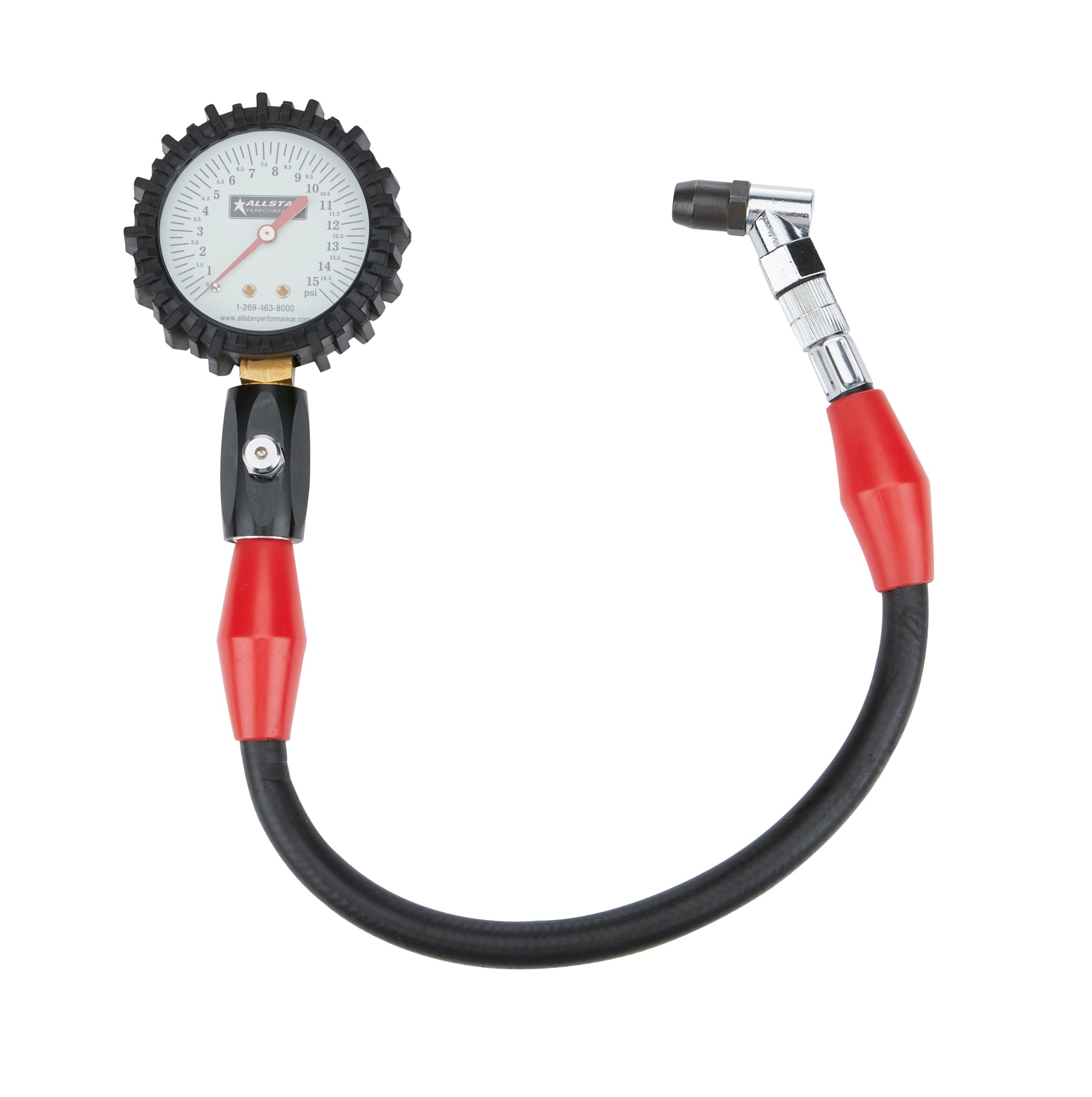 Allstar Performance ALL44056 Tire Pressure Gauge 0-15 PSI 2-1/4in Glow Allstar Performance ALL44056