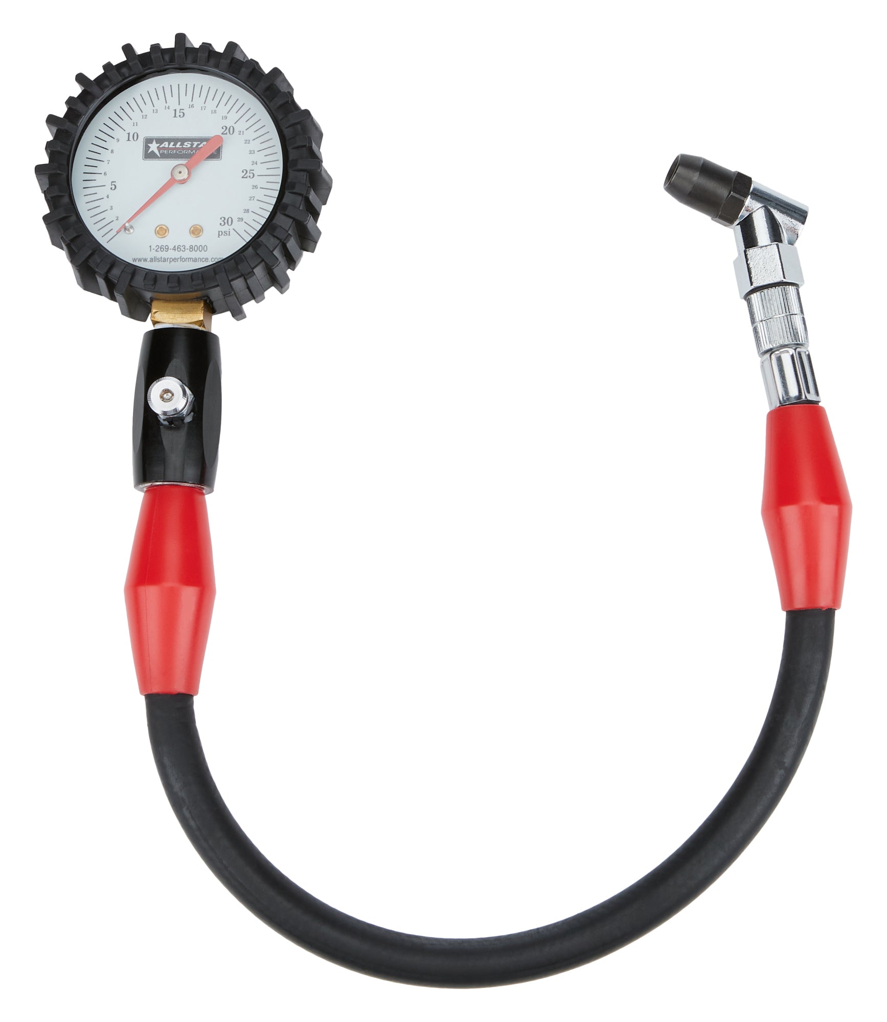 Allstar Performance ALL44057 Tire Pressure Gauge 0-30 PSI 2-1/4in Glow Allstar Performance ALL44057