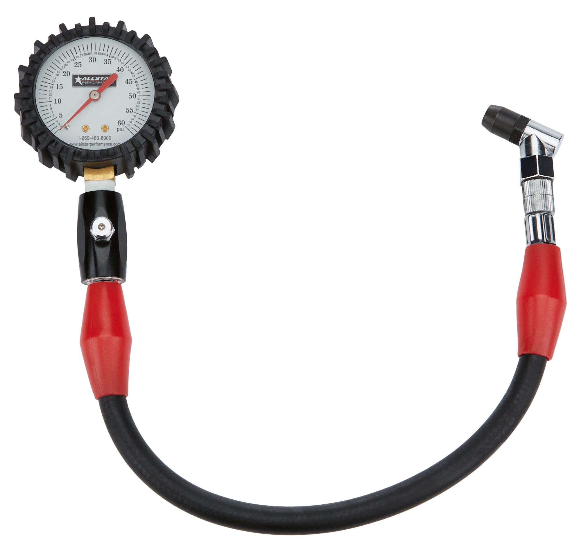 Allstar Performance ALL44058 Tire Pressure Gauge 0-60 PSI 2-1/4in Glow Allstar Performance ALL44058