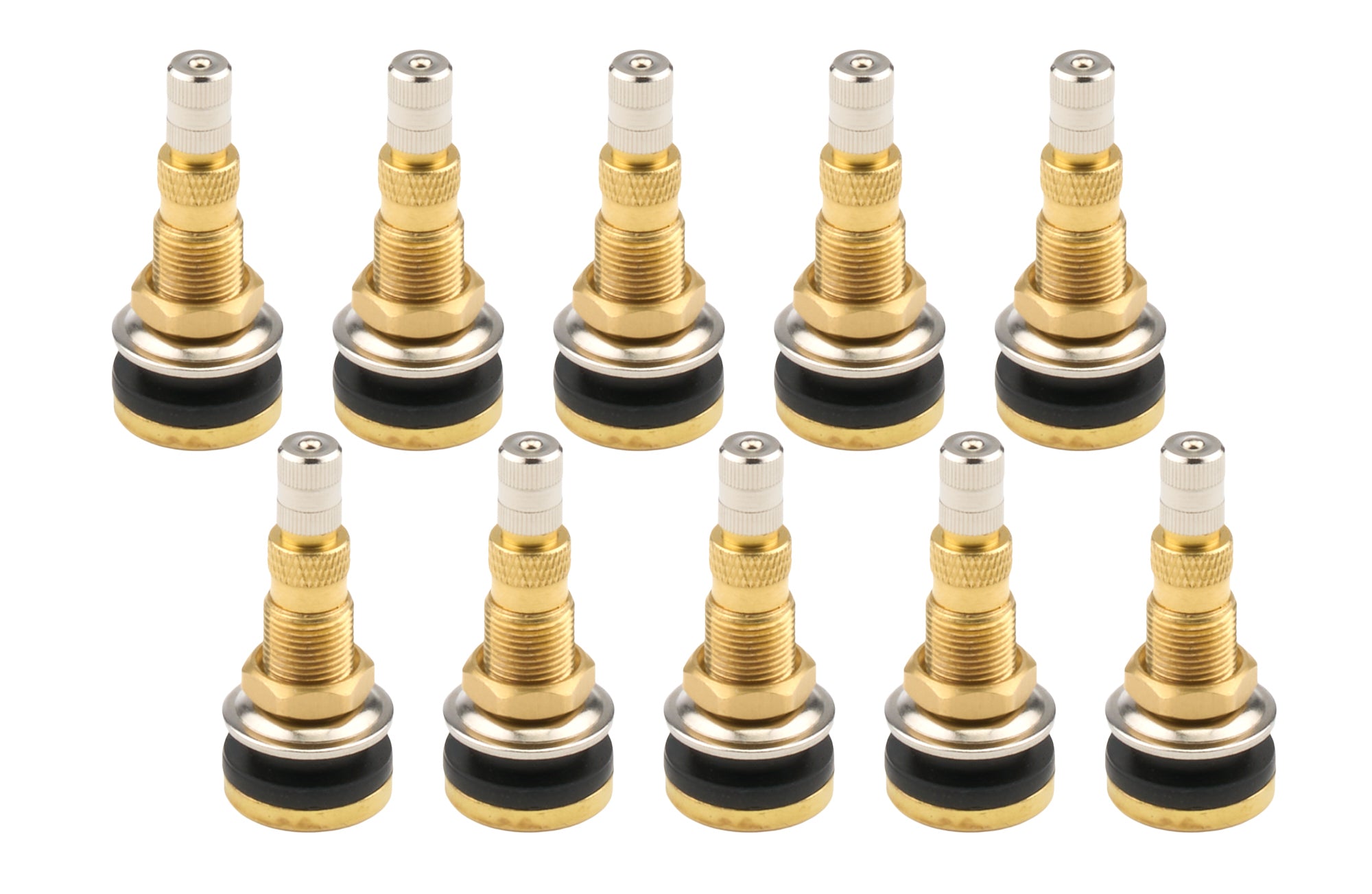 Allstar Performance ALL44164-10 Brass Valve Stem .625in Fast Flow Core 10pk Allstar Performance ALL44164-10