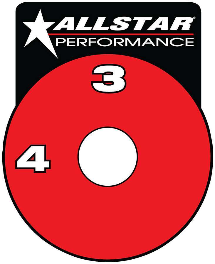 Allstar Performance ALL48011 RF Brake Shut-Off Valve Decal Allstar Performance ALL48011