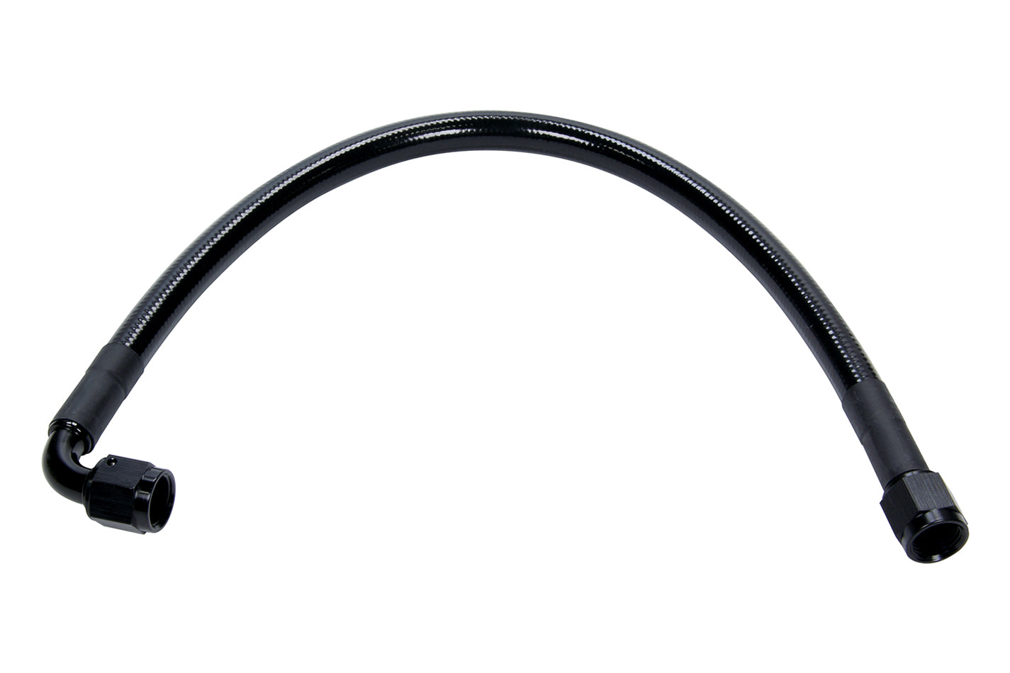 Allstar Performance ALL48466-12 Coated Braided Line 12in #6 Hose -6 Str/-6 90 Deg Allstar Performance ALL48466-12