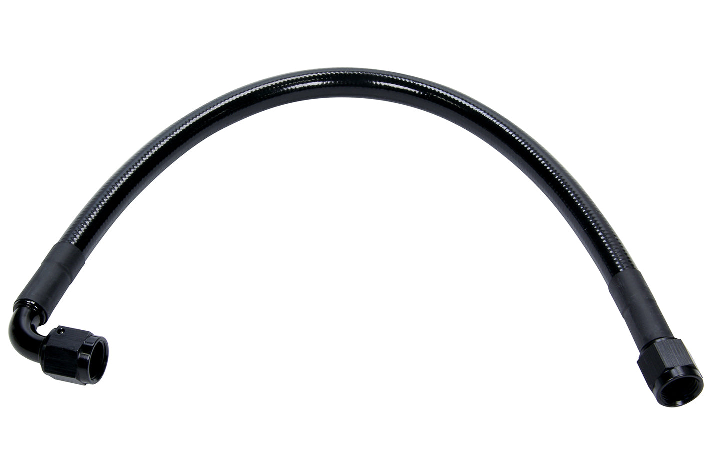 Allstar Performance ALL48466-24 Coated Braided Line 24in #6 Hose -6 Str/-6 90 Deg Allstar Performance ALL48466-24