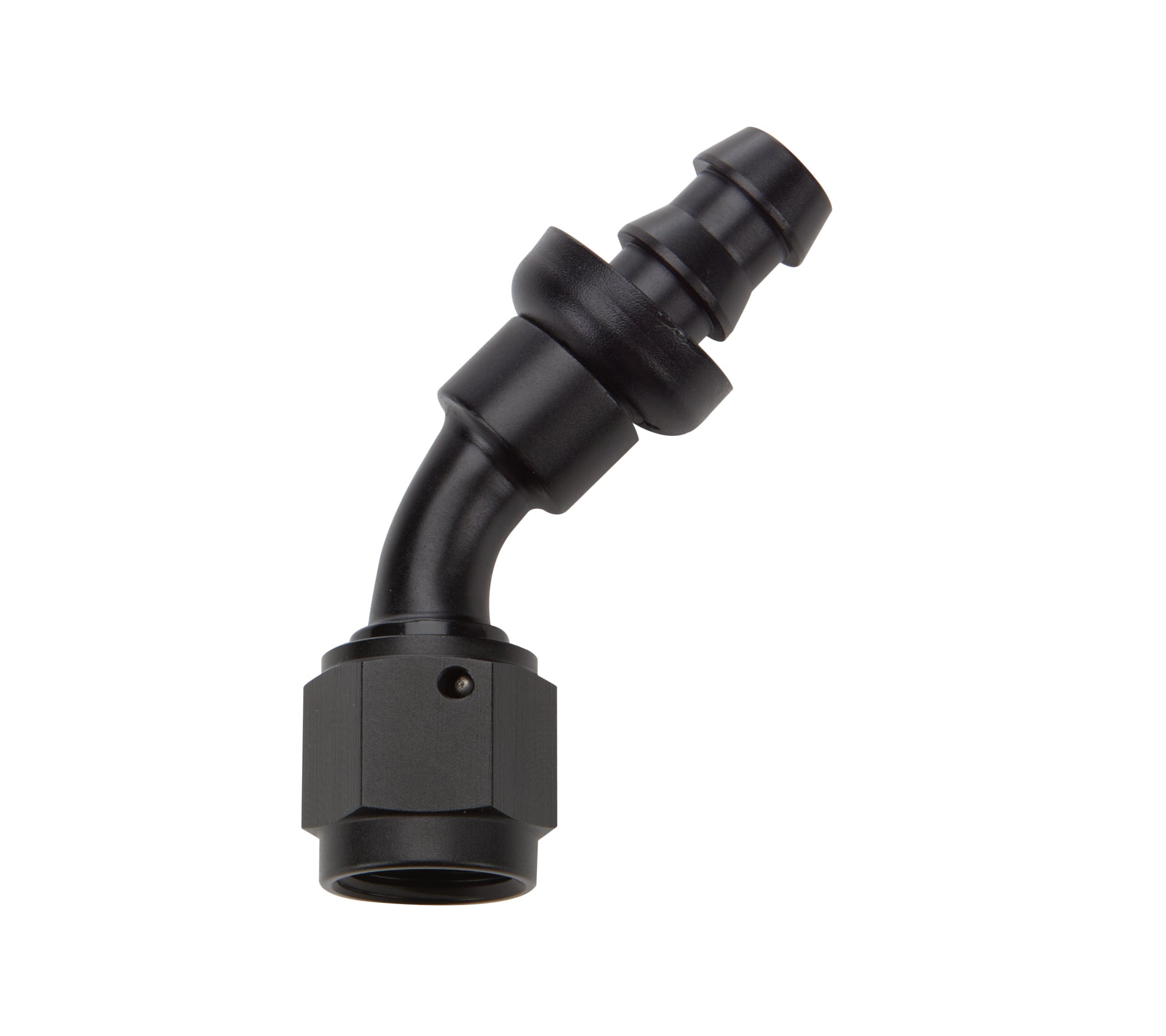 Allstar Performance ALL49432 Pushlock Hose End Black 45 Deg Elbow -6 Allstar Performance ALL49432
