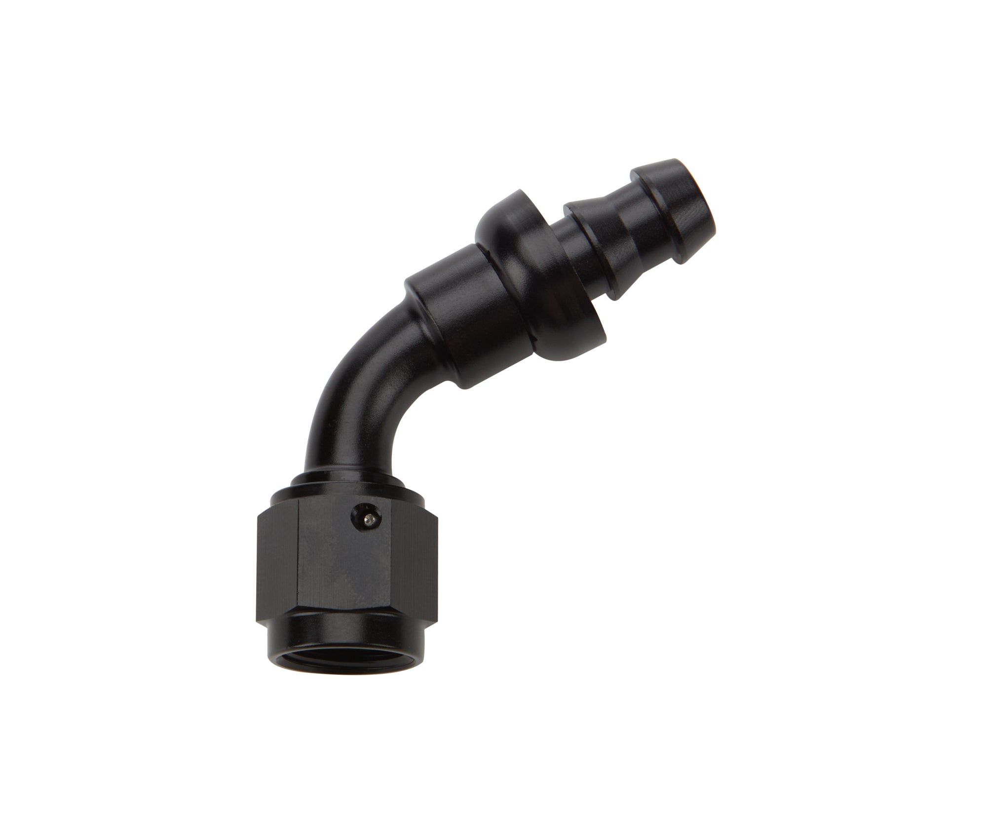 Allstar Performance ALL49442 Pushlock Hose End Black 60 Deg Elbow -6 Allstar Performance ALL49442
