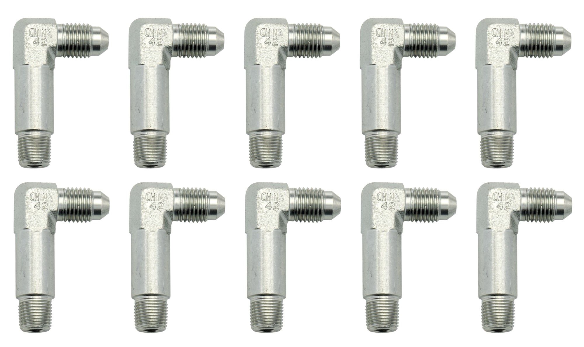 Allstar Performance ALL50021-10 Adapter Fitting Tall -4 to 1/8 NPT 90 Deg 10p Allstar Performance ALL50021-10