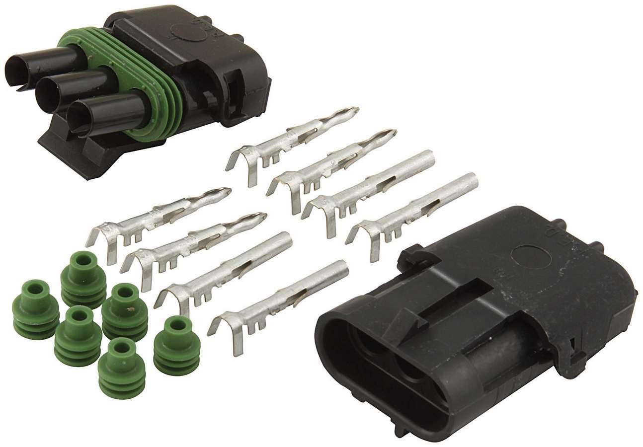 Allstar Performance ALL76267 3-Wire Weather Pack Connector Kit Allstar Performance ALL76267