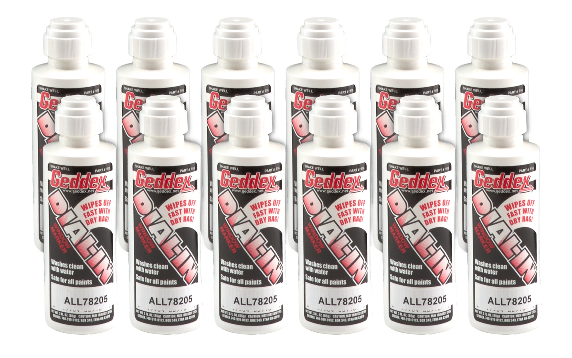 Allstar Performance ALL78205-12 Dial-In Window Marker 3oz Bottle 12pk Allstar Performance ALL78205-12