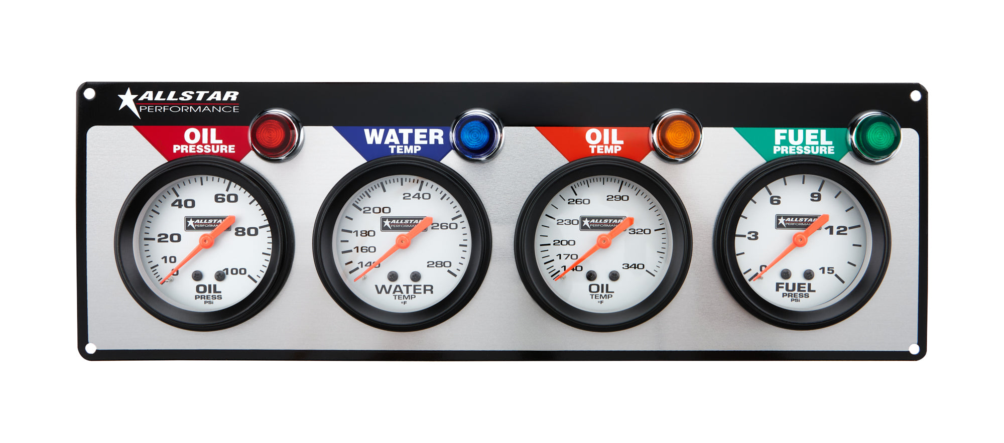 Allstar Performance ALL80093 4 Gauge Panel ALL OP/WT/OT/FP Allstar Performance ALL80093