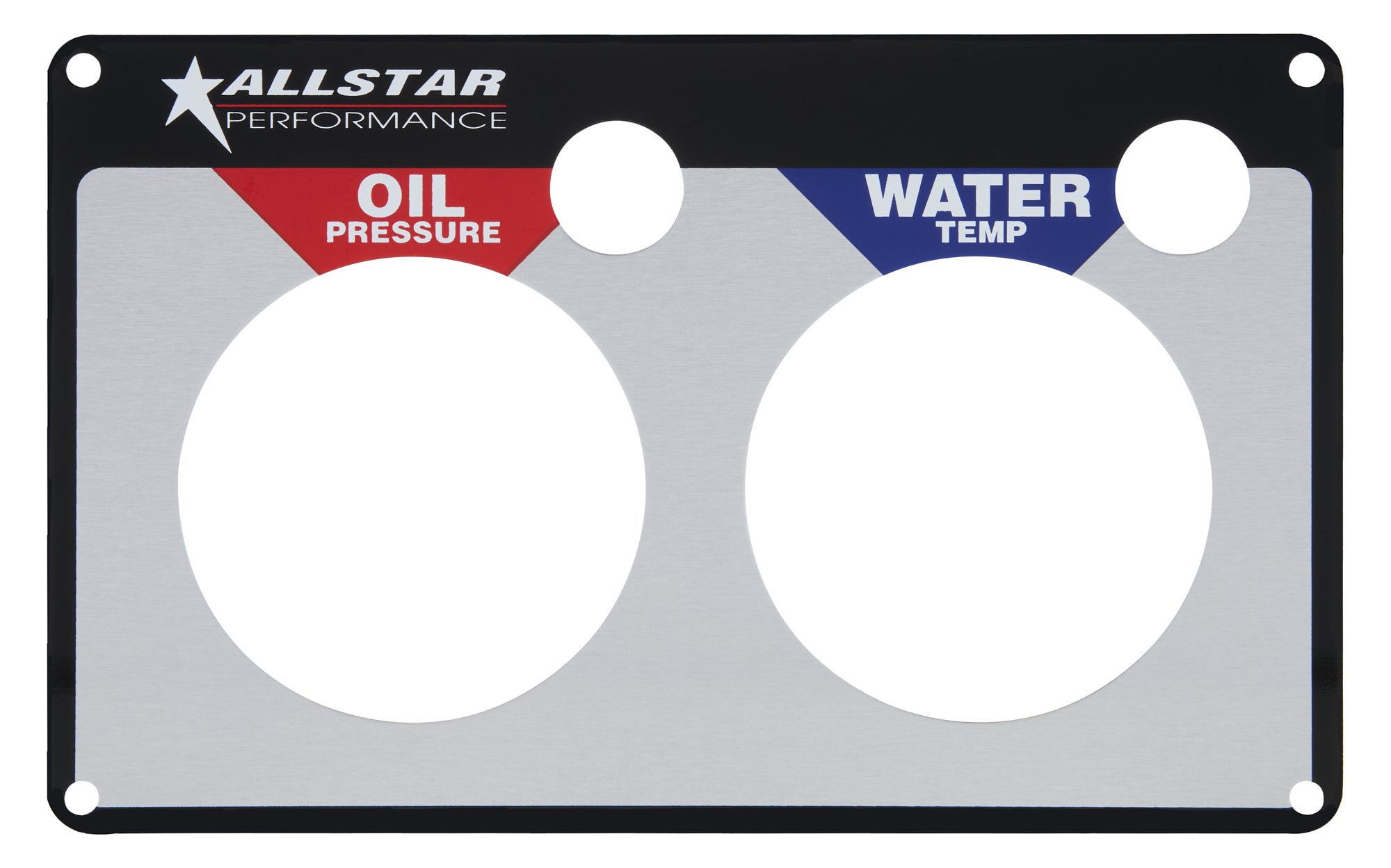 Allstar Performance ALL80125 2 Gauge Panel Plate OP/WT Allstar Performance ALL80125