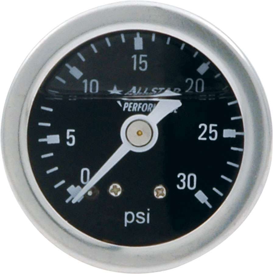 Allstar Performance ALL80202 1.5in Gauge 0-30 PSI Liquid Filled Allstar Performance ALL80202