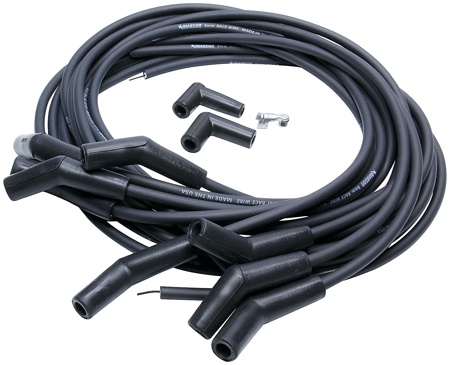 Allstar Performance ALL81361 Universal Spark Plug Wire Set 8mm 135 Deg HEI Allstar Performance ALL81361