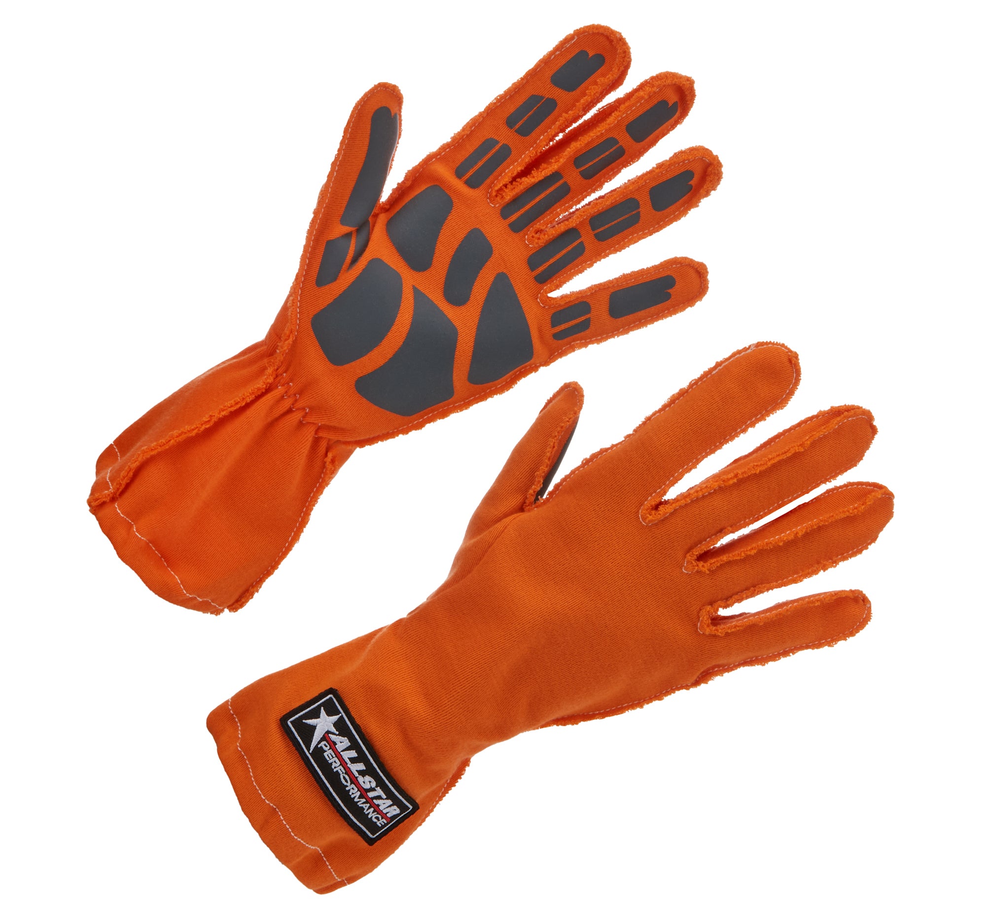 Allstar Performance ALL913044 Driving Gloves Non-SFI Outseam S/L LG Orange Allstar Performance ALL913044