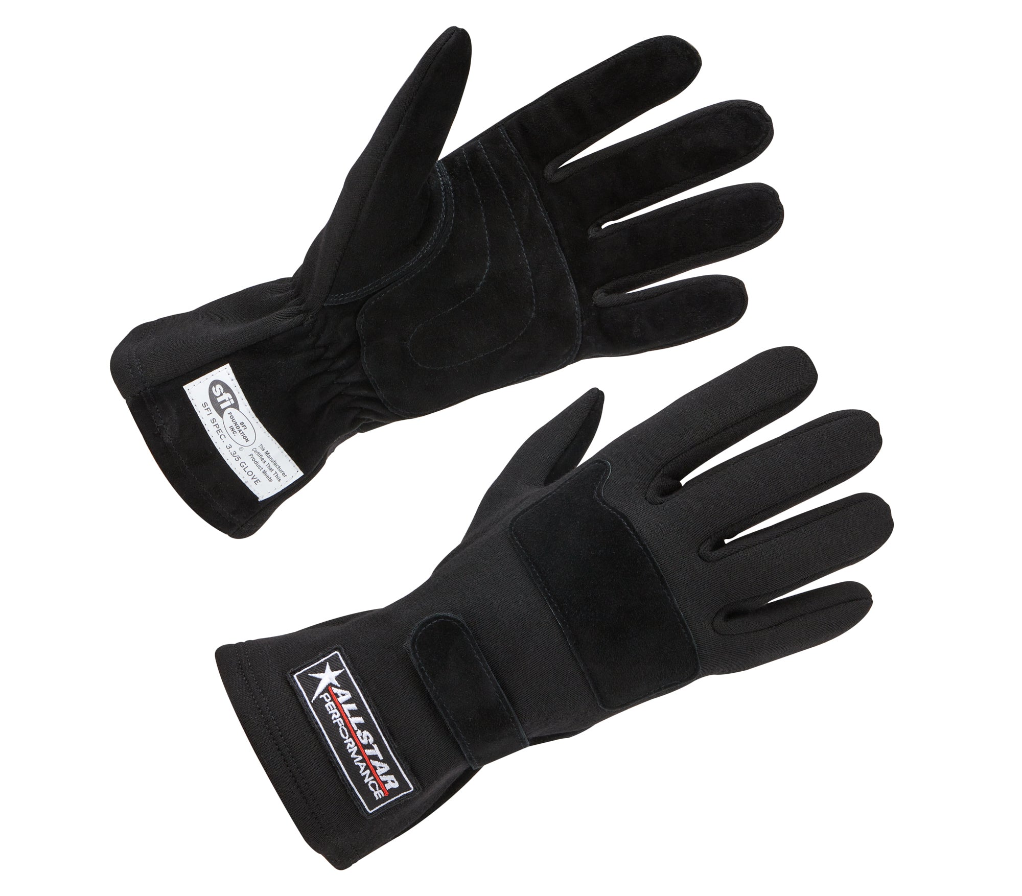 Allstar Performance ALL915016 Driving Gloves SFI 3.3/5 D/L Black XX-Large Allstar Performance ALL915016