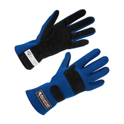 Allstar Performance ALL915025 Driving Gloves SFI 3.3/5 D/L Blue X-Large Allstar Performance ALL915025