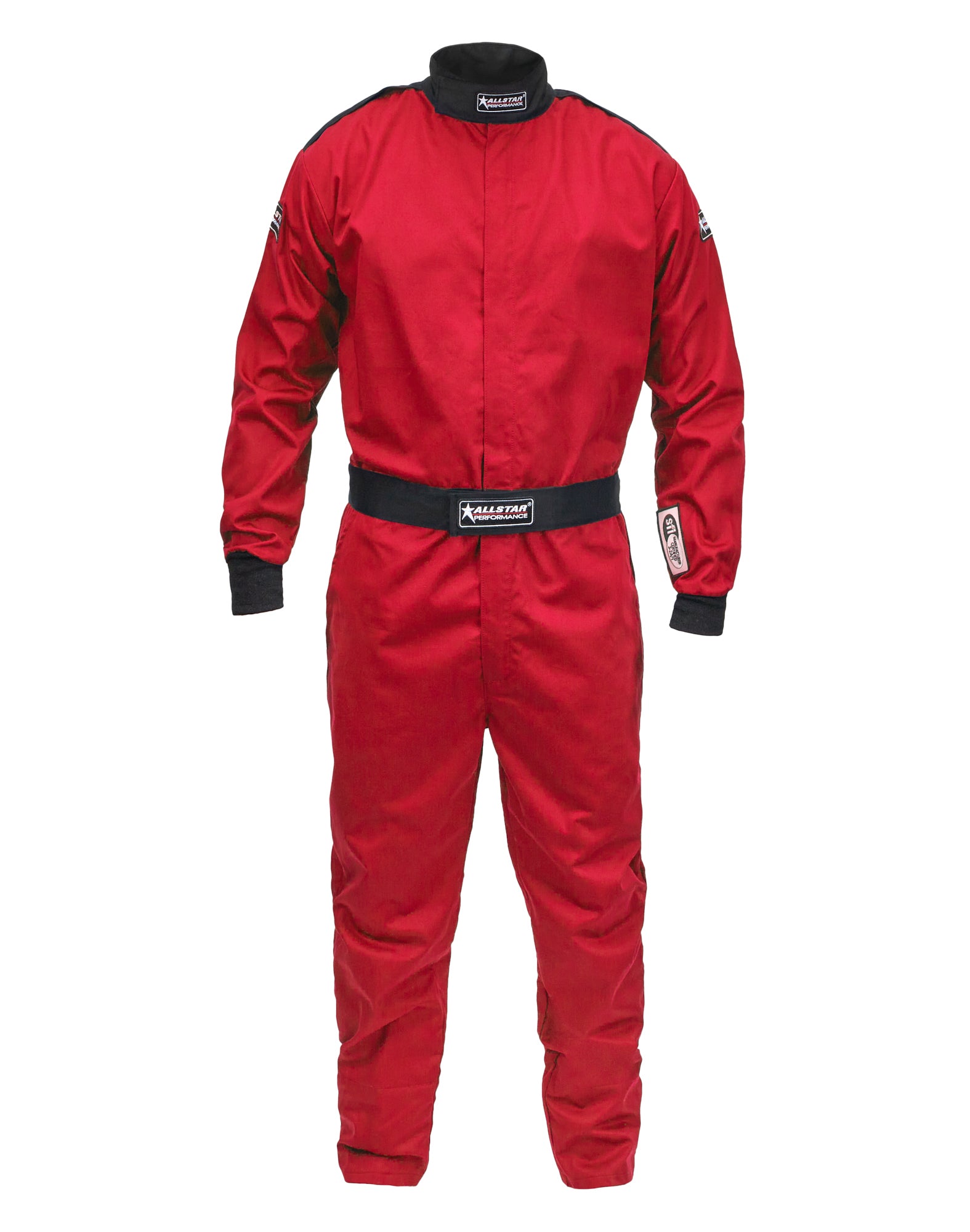 Allstar Performance ALL931071 Driving Suit SFI 3.2A/1 S/L Red Small Allstar Performance ALL931071