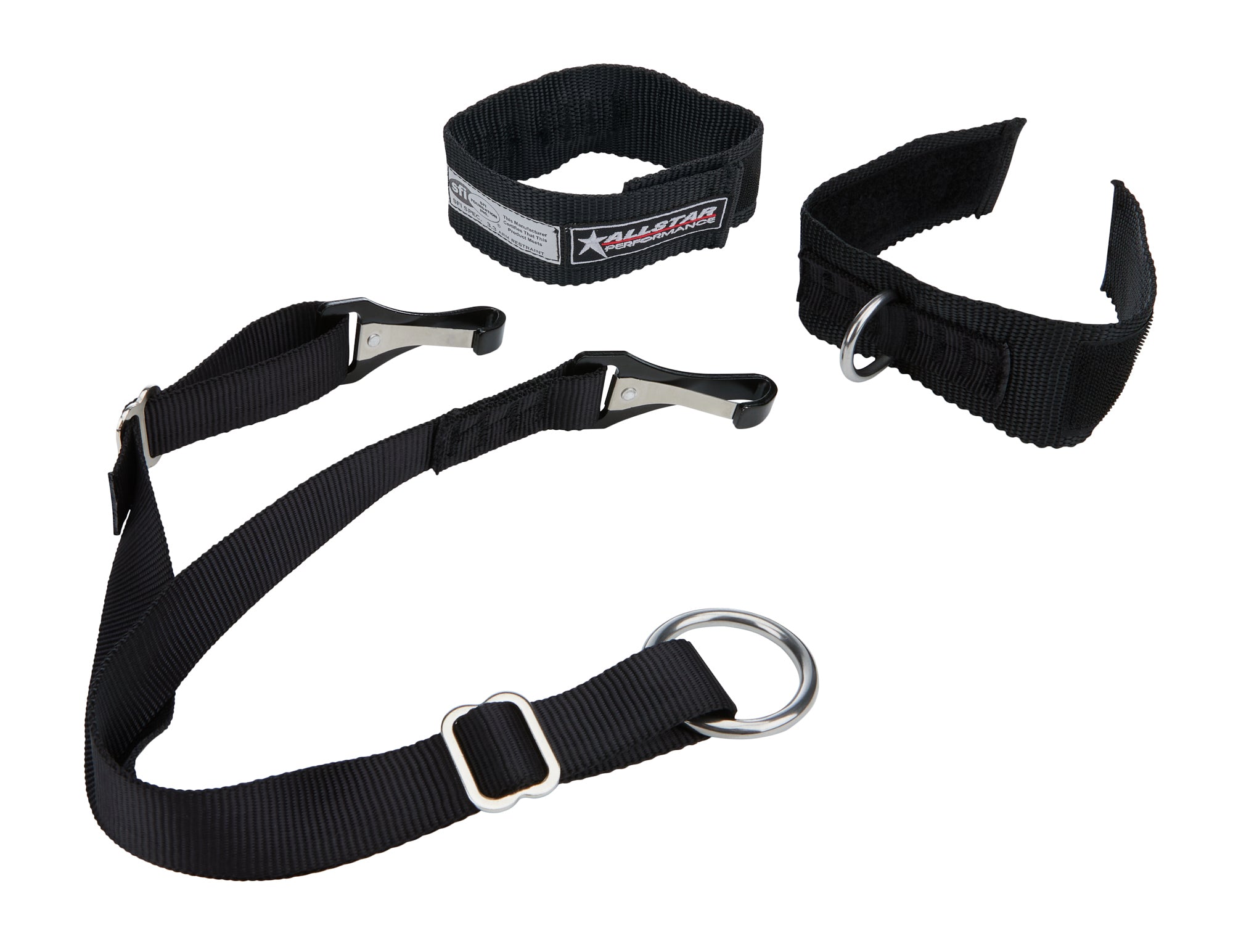 Allstar Performance ALL991312 Arm Restraints SFI 3.3 Black Adult Allstar Performance ALL991312