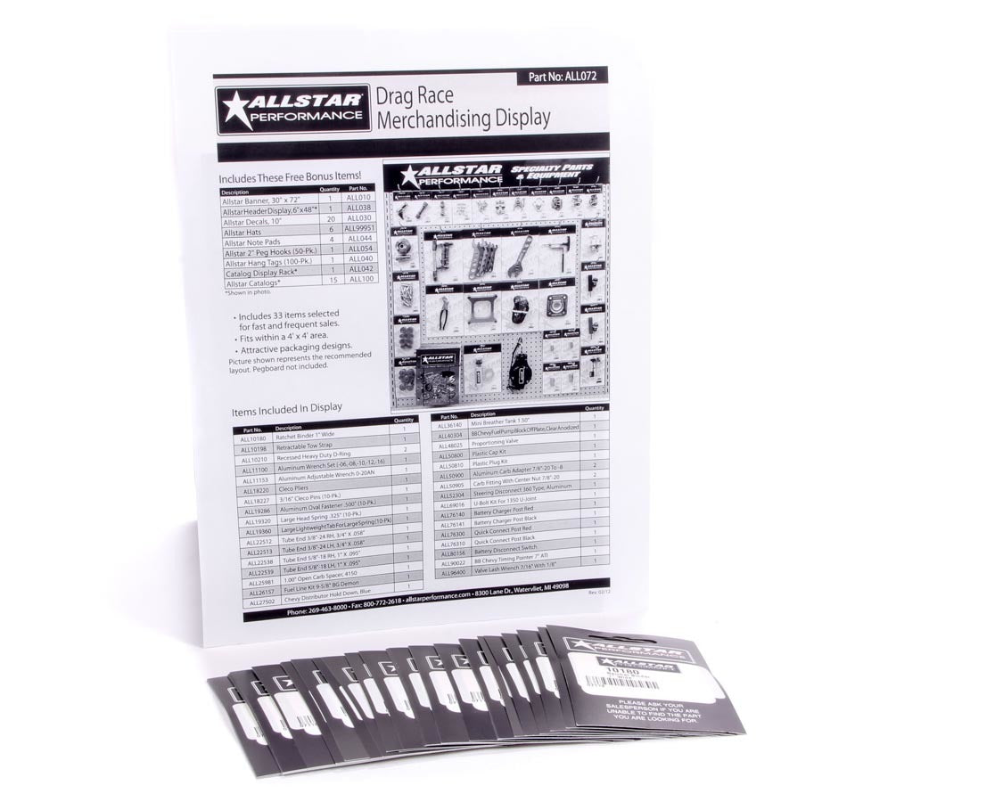 Allstar Performance ALL99155 Merchandising Display Components for ALL072 Allstar Performance ALL99155