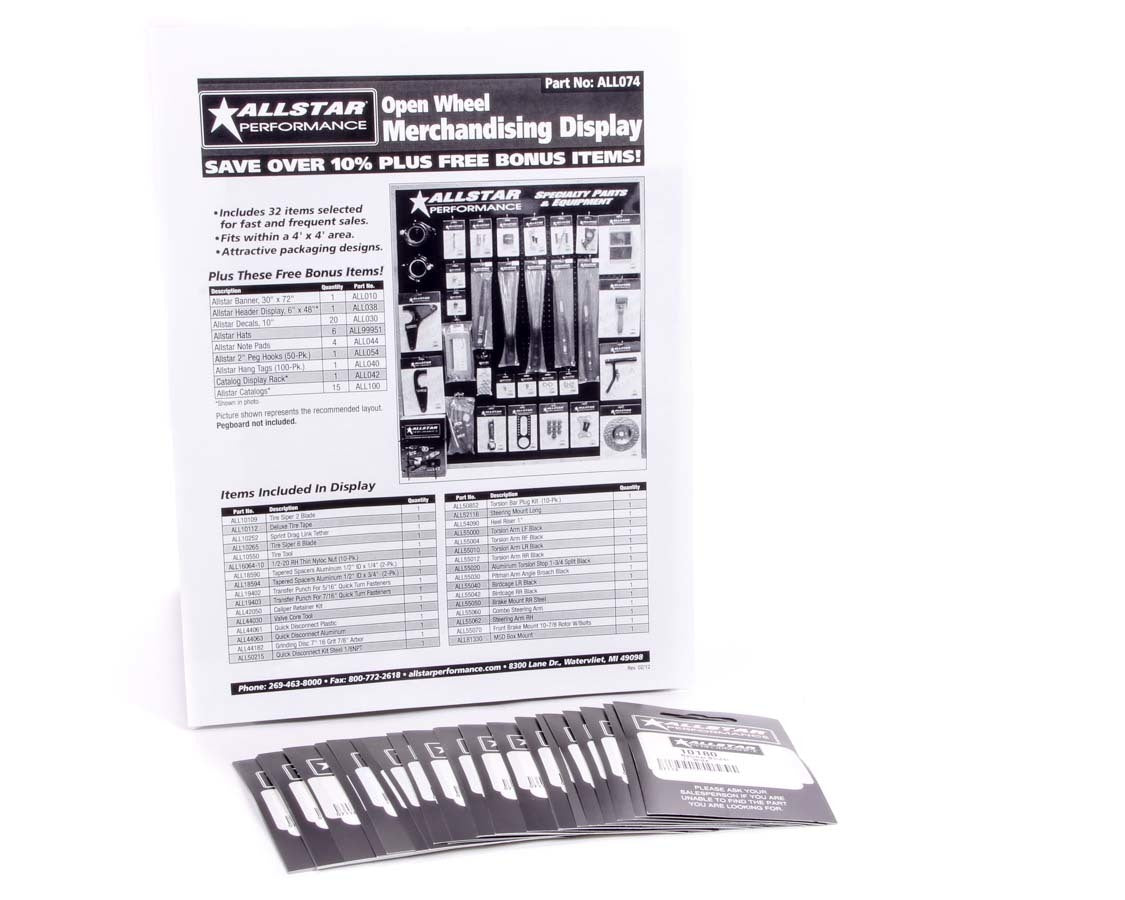 Allstar Performance ALL99164 Merchandising Display Components for ALL074 Allstar Performance ALL99164