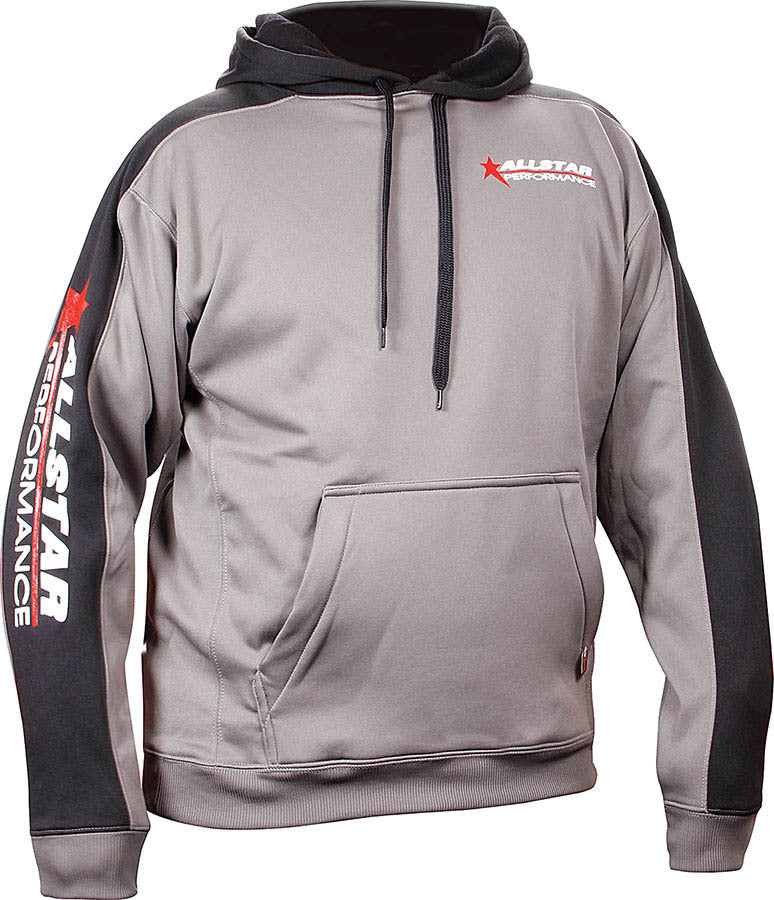 Allstar Performance ALL99916XL Allstar Hooded Sweatshirt XL Silver/Blk Allstar Performance ALL99916XL